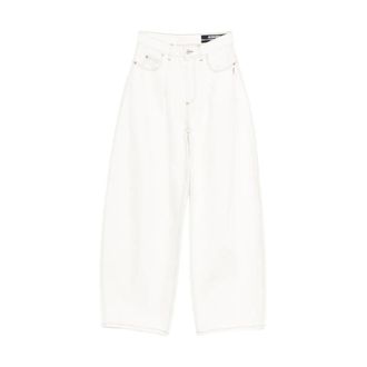 Jacquemus Wide Jeans - Dames - Jeans - Wit - Maat: W26