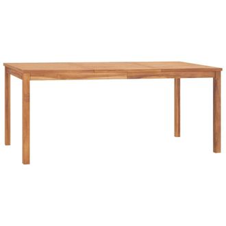 Berkfield Home Garden Dining Table 180x90x77 cm Solid Teak Wood in Brown | Size: 180 x 90 x 77 cm