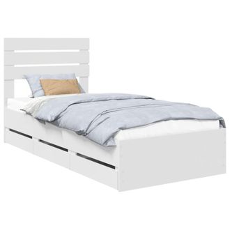vidaXL Estructura De Cama Con Caj&oacute;n 100 X 200 Cm Madera Ingenieril Vidaxl