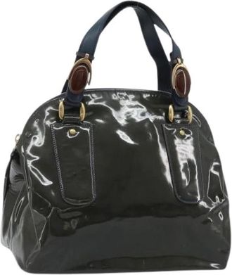 Chlo&eacute; Pre-owned Handtas van Patentleer - Dames - Vintage Handtas - Groen - ONE Size - Leer - Vintage