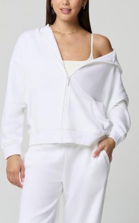 Florence By Mills Cozy Crush Forever Embroidered Oversize Graphic Zip Hoodie in Strawbery Stripe at Nordstrom, Size Xx-Small