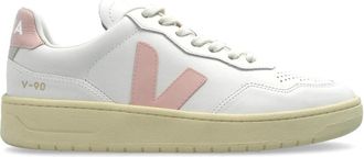 Veja Sportschoenen V-90 O.t. Leer - Dames - Sneakers - Wit - 37 EU - Leer - Schoenen
