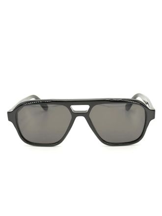 Retro Superfuture Maneval sunglasses - unisex - Acetate - One Size - Black
