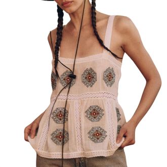The Great. The Roam Top In Folklore Embroidery