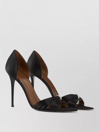 Giuseppe Zanotti lienn silk satin crossover pumps