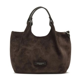 Gianni Chiarini Dark Brown Dua Bag Soft Suede
