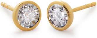 Monica Vinader Orecchini Solitaire - Oro