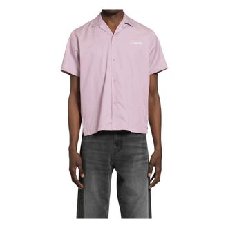 Carhartt Work in Progress Carhartt Wip, Short Sleeve Shirts, male, Purple, Size: M S/S Delray Shirt
