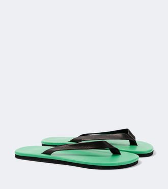 Auralee Leather thong sandals