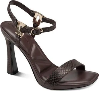 Karl Lagerfeld Cybil Ankle Strap Sandal in Canyon Brown at Nordstrom, Size 8.5