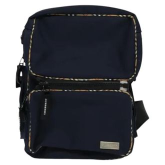 Burberry Pre-owned Nylon shoulder-bags - Dames - Pre-owned - Blauw - Maat: ONE Size Nylon