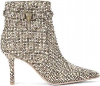 Kurt Geiger Kensington Enkellaars - Dames - Laarzen met Hak - Beige - 39 EU - Schoenen