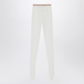 Valentino Garavani Ivory Lace Tights