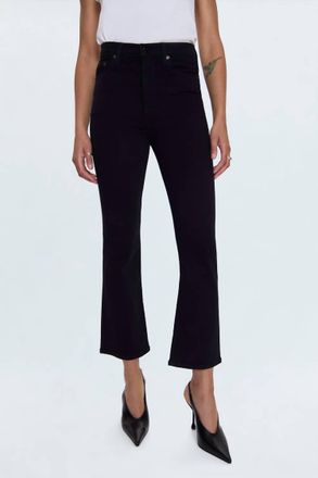 Pistola Denim Lennon High Rise Crop Boot Jean In Noir