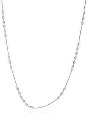 Vince Camuto Pav&eacute; Crystal Chain Necklace in Silver Tone at Nordstrom Rack