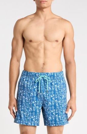 Mr. Swim Vine & Petal Swim Trunks in Blue Grey at Nordstrom Rack, Size X-Large