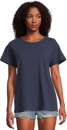 Mod-o-doc Short Sleeve Favorite T-Shirts Womens Clothing Vibrant Navy : SM (US 4-6), Cotton