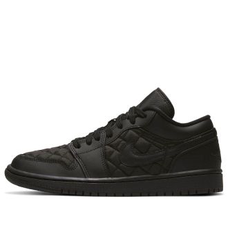 Nike Jordan (WMNS) Air Jordan 1 Low Triple Black Quilted DB6480-001