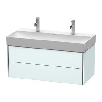 Duravit Duravit Xsquare Mueble De Pared 98,4 46,0 Cm, 2 Cajones, Para Lavabo Durasquare 235310, Color (frente/cuerpo): Azul Claro Mate - Xs416300909