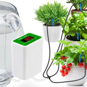 OEM Sistema De Riego Autom&aacute;tico Para Plantas De Interior, Sistema De Riego Por Goteo Con Temporizador Para 12 Macetas, Para El Hogar, Jard&iacute;n, Balc&oacute;n, Ofic