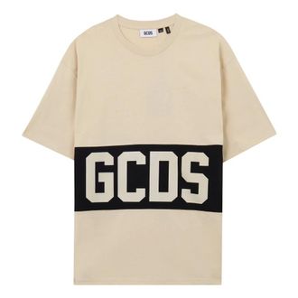 GCDS Gcds, Tops, Heren, Veelkleurig, S, Katoen, Band Logo T-shirt