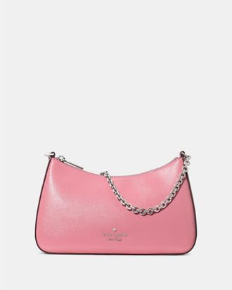 Kate Spade New York Womens Margot Textured Patent Leather Convertible Crossbody - Pink - One Size