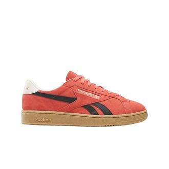 Reebok Unisex Club C Grounds UK Sneaker, SUNSETCORAL/Black/Gum, 8.5