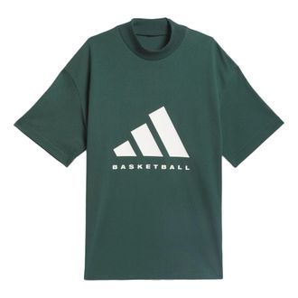 adidas Basketball Logo Tee Mineral Green IT4510
