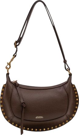 Isabel Marant Brown Oskan Moon Calfskin Shoulder Bag