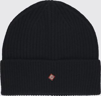 Casablanca Berretto beanie in lana con logo a contrasto e risvolto