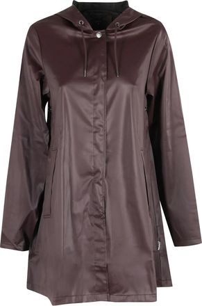 Rains Giacca svasata con cappuccio - Marrone