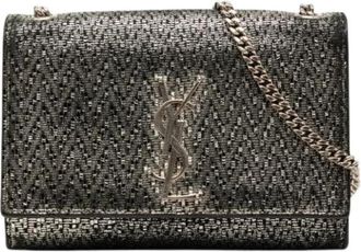 Saint Laurent Pre-owned Kate Crossbody Bag - Dames - Vintage Schoudertas - Grijs - ONE Size - Leer - Vintage