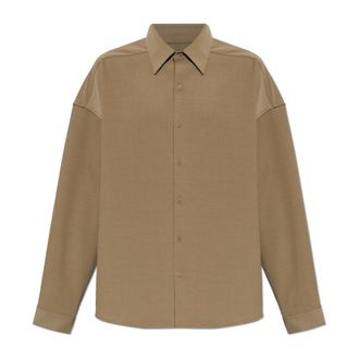 Entire studios Casual Shirts, male, Beige, Size: XL Long-sleeve Shirt