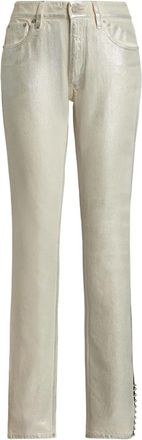 Ralph Lauren Collection Jeans dritti metallizzati - Grigio