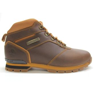 Timberland Splitrock Mid Hiker Leather Mens Ankle Boots - Medium Brown - Size:UK 10.5