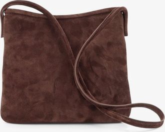 Manu Atelier Womens Crossbody Bag Fid&eacute;le Suede Brown Shoulder