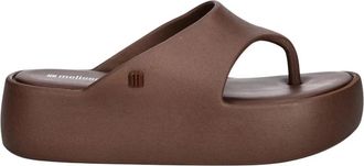 Melissa Free Platform Thong - Dames - Slippers - Bruin - 35 EU - Schoenen