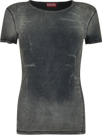 Diesel Mujer, Camisetas, Negro, Talla: S