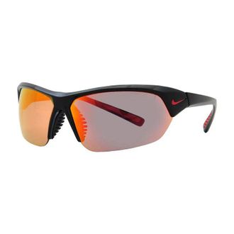 Nike Sunglasses Shield Semi Rim, Black Frame And Red Mirror Lens Skylonacemmidv2163010