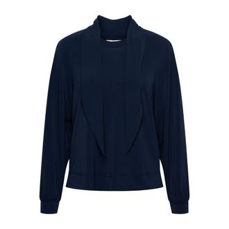 &Co Woman Rianne Top - Dames - Tops - Blauw - Maat: S Poliester