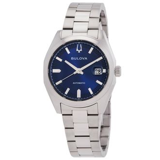 Bulova Surveyor Automatic Blue Dial Mens Watch 96B436