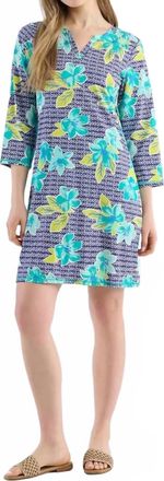 Hatley Capelton Road Notch Neck Dress In Bold Floral