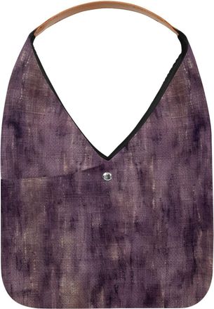 Generic Purple Vintage Mottled Pattern Reusable Lightweight Grocery Bags - Foldable Into Compact Pouch, Washable & Sturdy, Multipurpose for Shopping and Trave