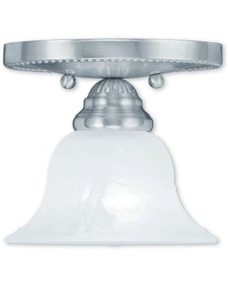 Livex Lighting Livex Edgemont 1-Light Brushed Nickel Ceiling Mount