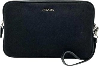 Prada Pre-owned Vintage Clutch - Dames - Vintage Clutch - Zwart - ONE Size - Vintage