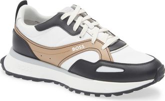 BOSS Jonah Runn Sneaker in Open Brown at Nordstrom Rack, Size 10