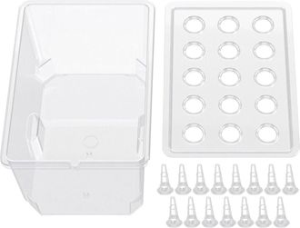 No Brand Kit De Inicio De Cultivo Hidrop&oacute;nico De 15 Bandejas Para Jardiner&iacute;a De Interior, Ideal Para Cultivar Hierbas Y Verduras Durante Todo El A&ntilde;o
