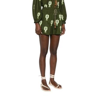 Farm Rio Mujer, Pantalones cortos, Verde, Talla: M