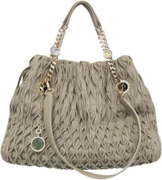 Bulgari Pre-owned Shoulder Bags, female, Gray, Size: ONE SIZE Pre-owned Shoulder Bag