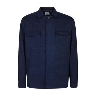 Eleventy Over Shirt 2 Pockets - male - Eleventy - Light Jackets - Blue - 4XL - Jackets